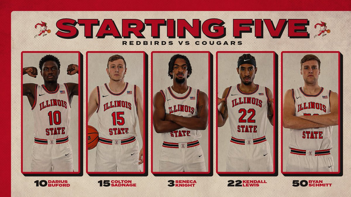 Here is your ISU starting 🖐️ for today’s Return to Horton game vs SIUE.
