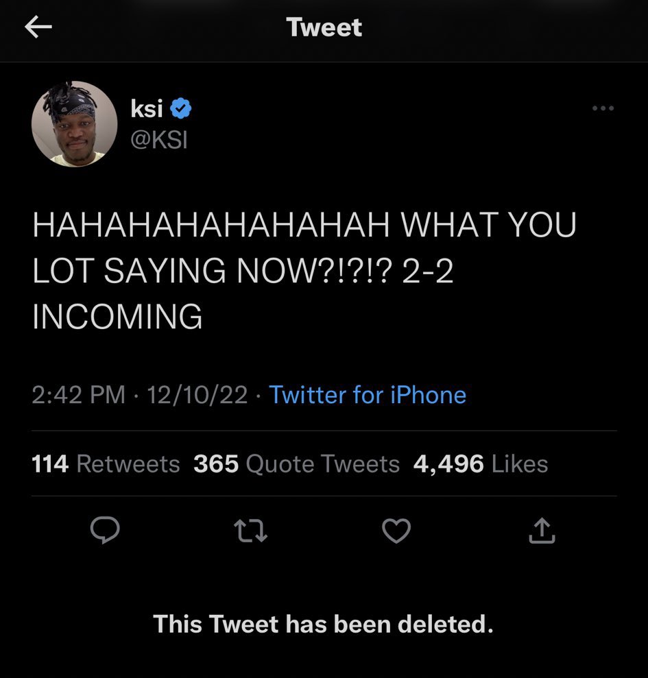 Behzinga's tweet image. this should be punished in court