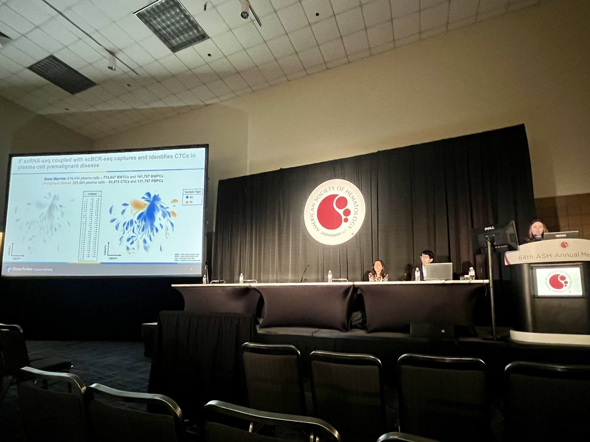 Excellent presentation on molecular profiling of circulating tumour cells in precursor multiple myeloma from Dr. Elizabeth Lightbody! Towards an improved understanding of CTC biology/extravasation, and clinical utility of liquid biopsies for patients! @LabGhobrial #mmsm #ASH22