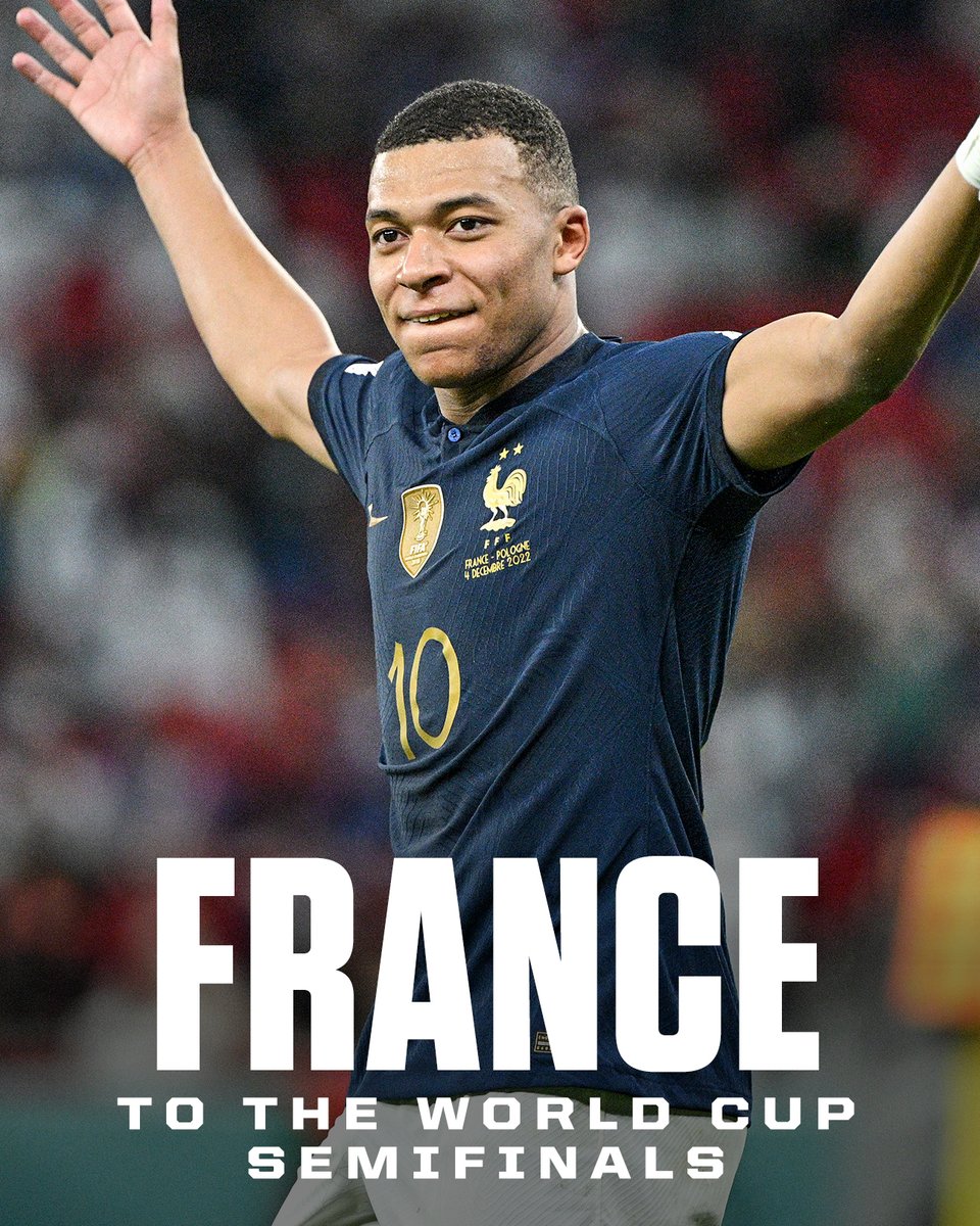 FRANCE ADVANCES!

They're onto the semifinals 🇫🇷