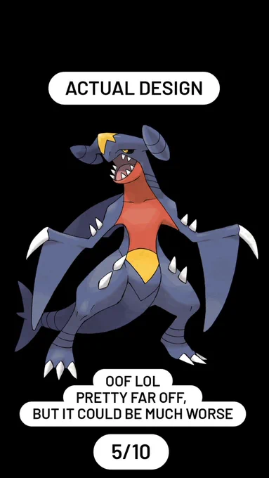 4.) Garchomp from Pokemon 