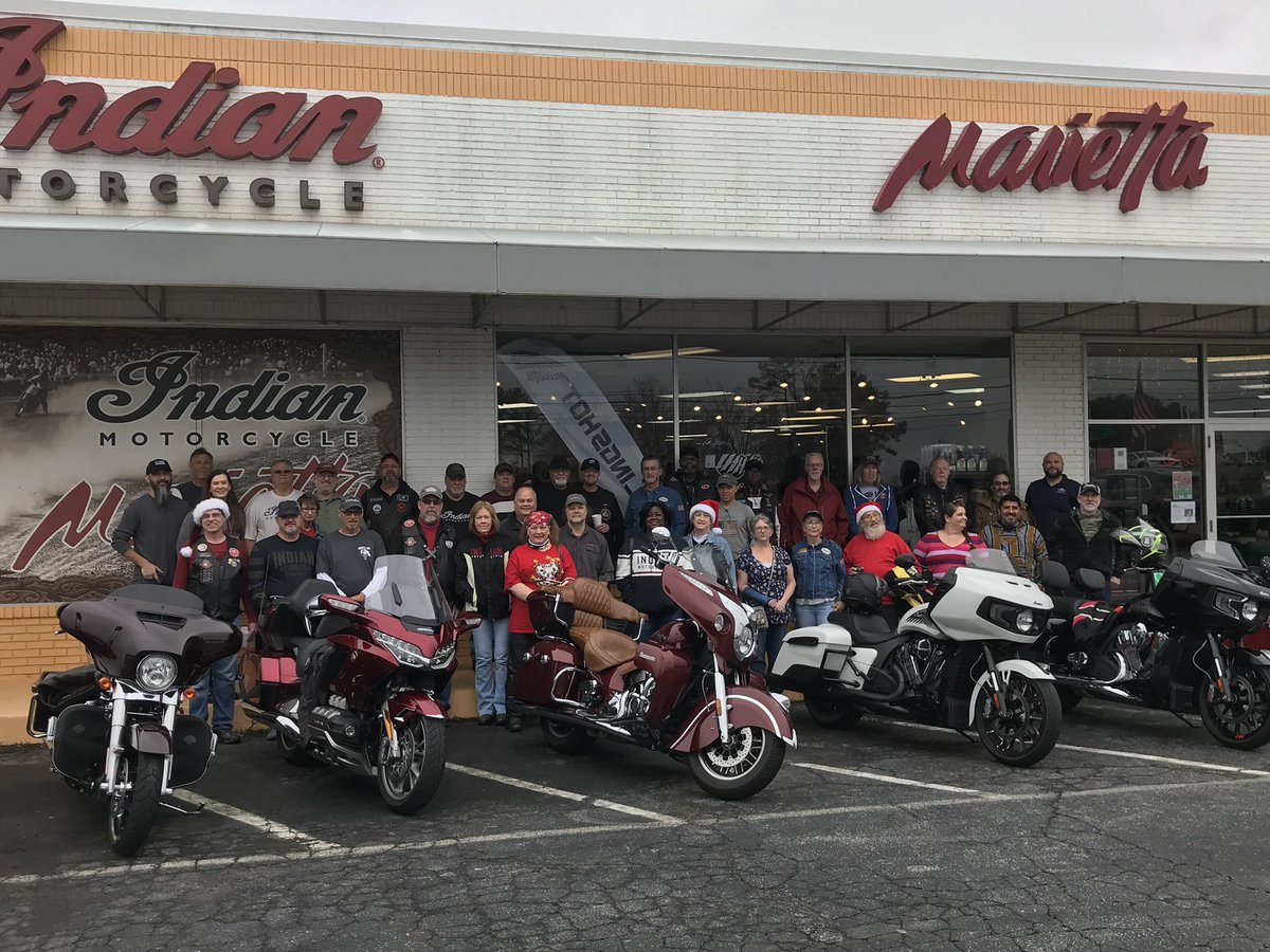 ScoutMan64's tweet photo. Last IMRG meeting this year, it was an appreciation meeting, this awesome group of members raised $845 for Cobb Christmas Charity. Thanks to @IndianMarietta for all your support! ✌️🏍 https://t.co/3Fo0aOzRpr