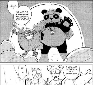 When <a href="/3LandersNFT/">3Landers 👀</a> <a href="/3LandTales/">3LandTales</a> comic makes two universe crossed <a href="/ChimpersNFT/">Chimpers Archived</a> #3L4L !chimp <a href="/NFT1nsight/">insight.chimp</a> <a href="/TimpersHD/">Timpers</a>