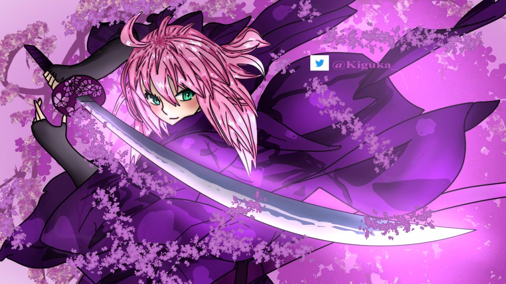 Kiguka_'s tweet photo. A samurai girl I just finished with a sakura effect. #art #digitalart #samurai #katana #sakura #cherryblossom #manga #newartist #originalcharacter #oc #anime https://t.co/ku5jArzxmQ