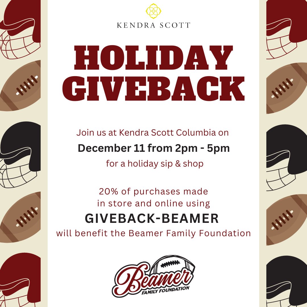 CoachSBeamer's tweet image. Excited about this opportunity tomorrow 

Thank you Kendra Scott -Columbia