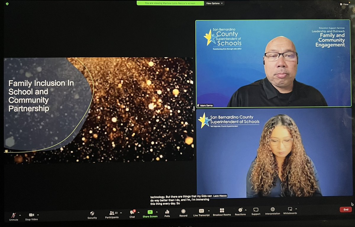 dr_cbetters's tweet photo. The dynamic SBCSS duo of @djplanetmars &amp; @Marisalazonecco spoke life into this Saturday’s ACSA Equity Academy. The topic: Family Inclusion in School &amp; Community Partnerships. The outcome: pure🔥! Leading with ❤️  is how we get this right! @Ladyjwatkins https://t.co/lmfe1LPzle