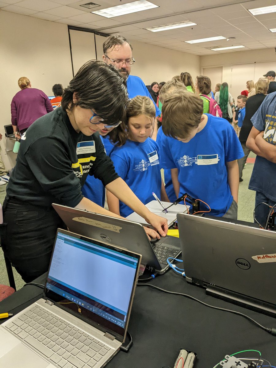 #hourofcode at #ncdpi was AMAZING! Grateful for the opportunity to show what we are doing at <a href="/NESHawks/">Newport Elementary School</a> and to see what other schools are doing. Very proud of the 4 kids we took for how they represented our school and spoke to everyone confidently!