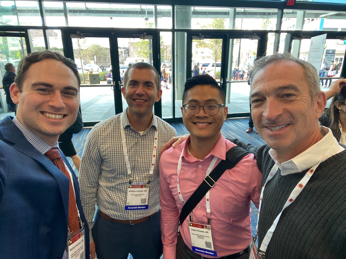 Part of the Johns Hopkins malig heme cohort at #ASH2022 <a href="/Dr_BDSmith/">B Douglas Smith</a>