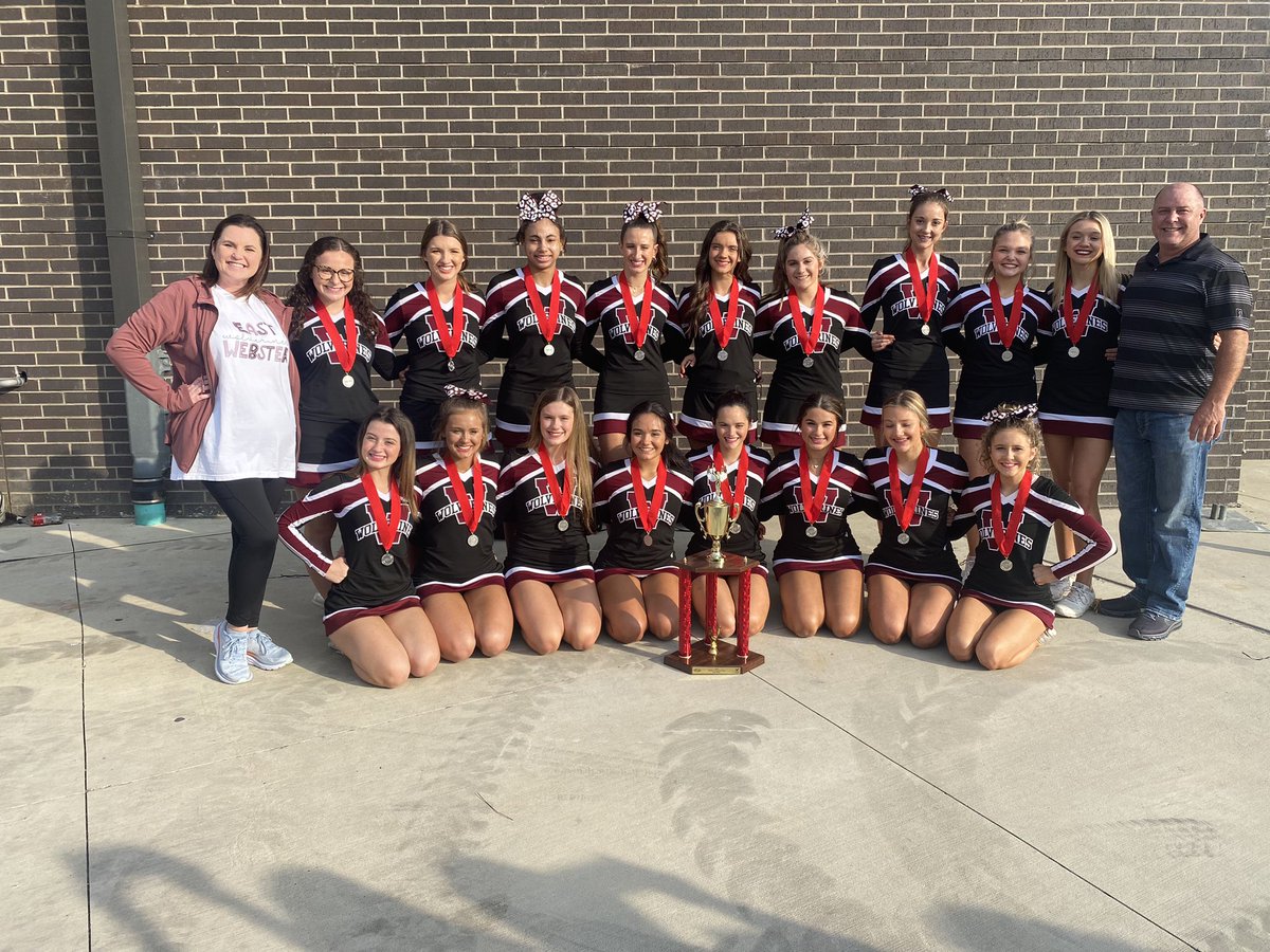 ewhscheer's tweet photo. East Webster Varsity are your 1-6a non-tumbling state runner ups! These girls gave me everything they had! So proud! https://t.co/Ws7qwHVjJg