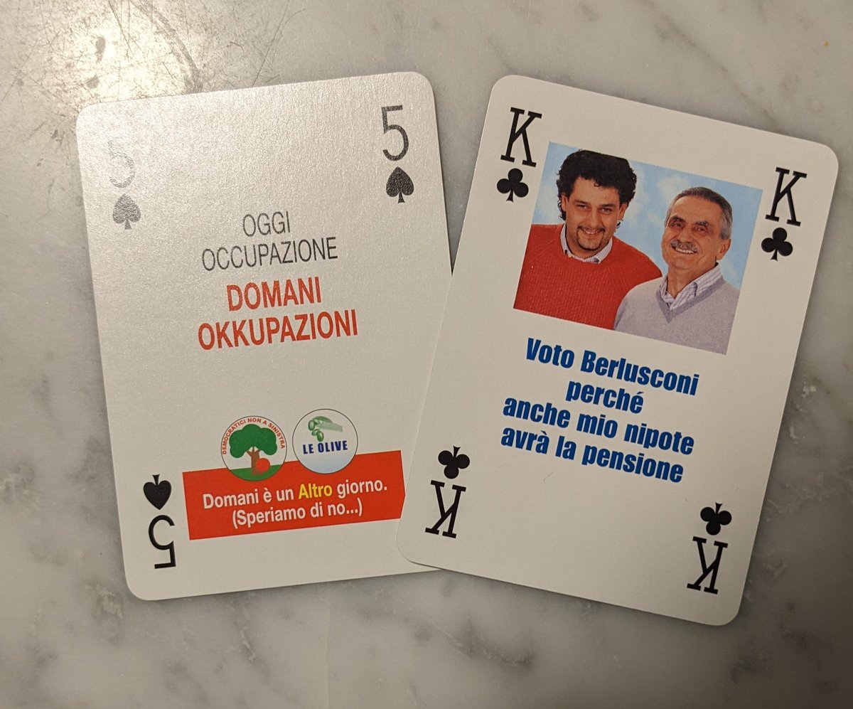 carlo_canepa's tweet photo. Le carte da gioco di Forza Italia @CrazyItalianPol https://t.co/9SidzCAcIi