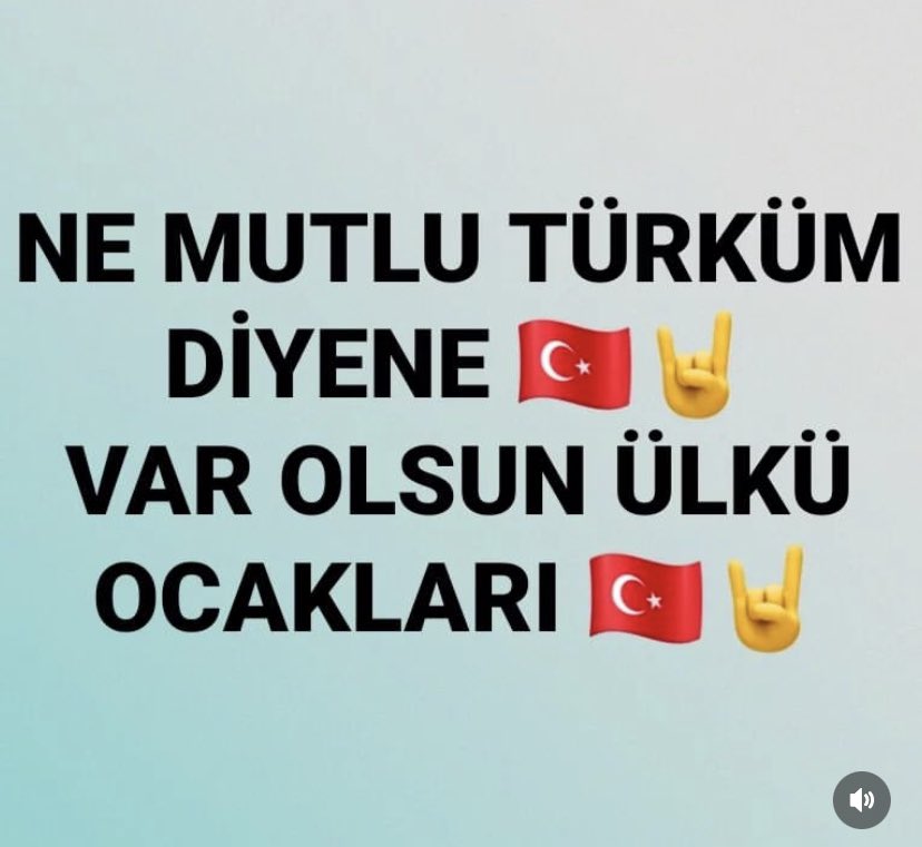 Var Olsun Ülkü Ocakları 
Ne Mutlu Türküm Diyene 🇹🇷🇹🇷🇹🇷