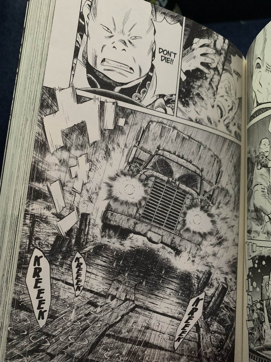 Just hit the chapter in 20th Century Boys where they do a full-blown homage to William Friedkin's Sorcerer. Best manga ever, man. 