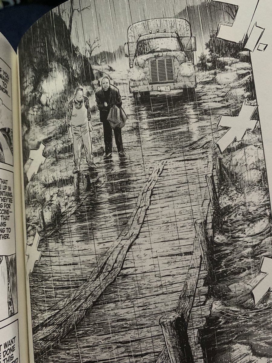 Just hit the chapter in 20th Century Boys where they do a full-blown homage to William Friedkin's Sorcerer. Best manga ever, man. 