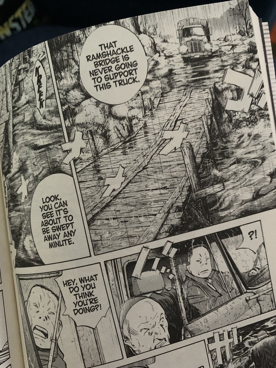 Just hit the chapter in 20th Century Boys where they do a full-blown homage to William Friedkin's Sorcerer. Best manga ever, man. 