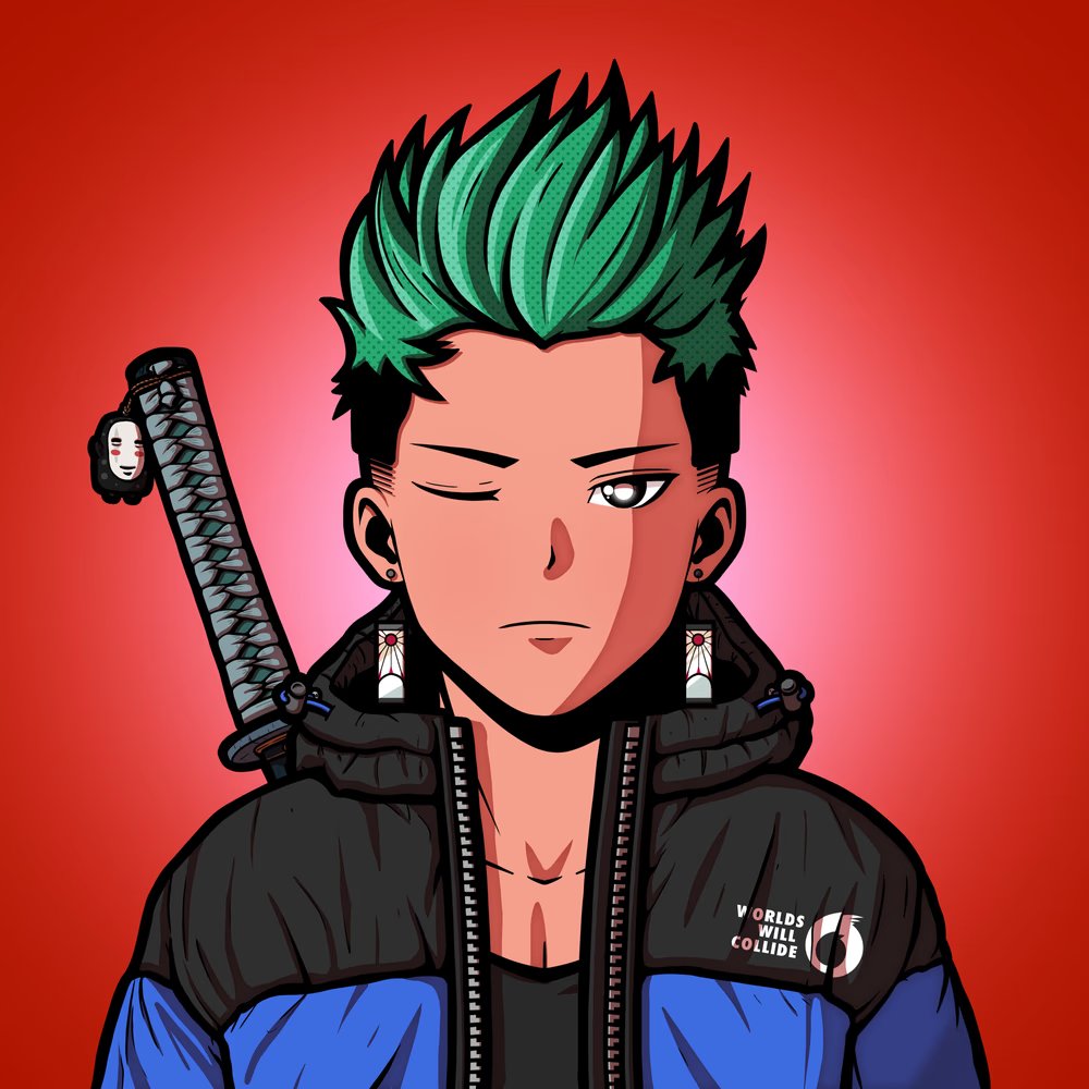 HokageAdrien's tweet photo. Finally have my squad @childrenofukiyo ⚔️

I'm a big fan of @blink182 so they blink 😉

#CoU #NFTCommunity https://t.co/nMBIu9HjUD