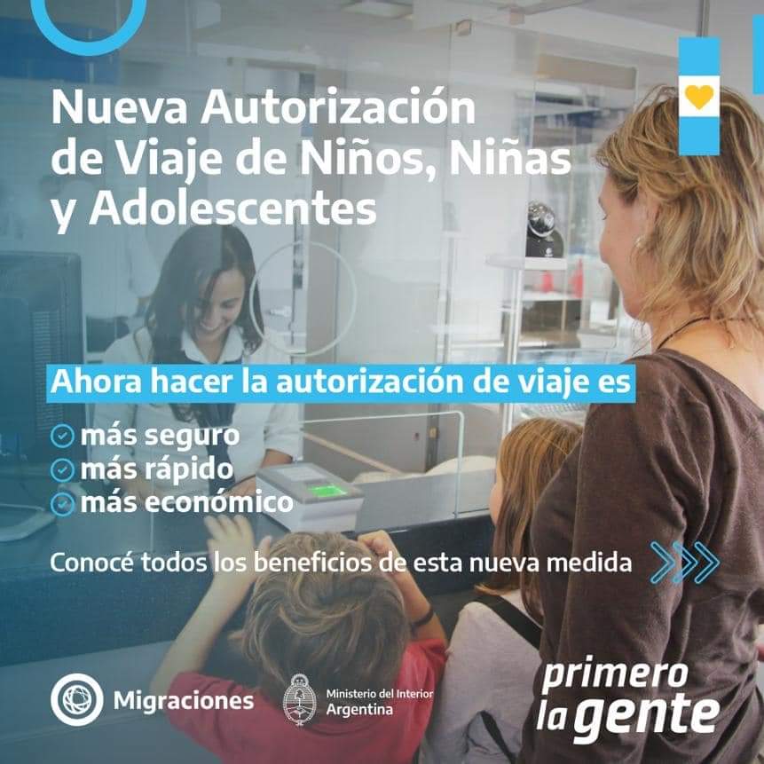 florcarignanook's tweet photo. Ahora en @Migraciones_AR hacer la autorización de viaje de niños, niñas y adolescentes es más seguro, más rápido y más económico.
👇 https://t.co/7pkqdO9zh1