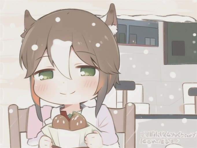 「1日でクビになったハンバーガー屋で翌日ニヤニヤしながら食べるファイン殿下 by 」|まーさ。のイラスト