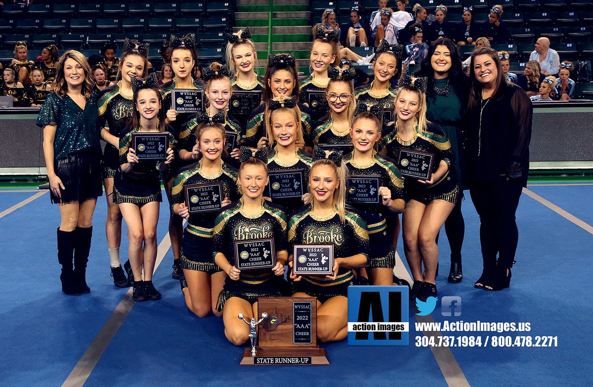 ActionImagesWV's tweet photo. @brookecheering took home a runner-up trophy from the @wvssac Class 3A state cheerleading competition. View our coverage of the event at https://t.co/6OOh7jIV0v https://t.co/TpJJmq2McV
