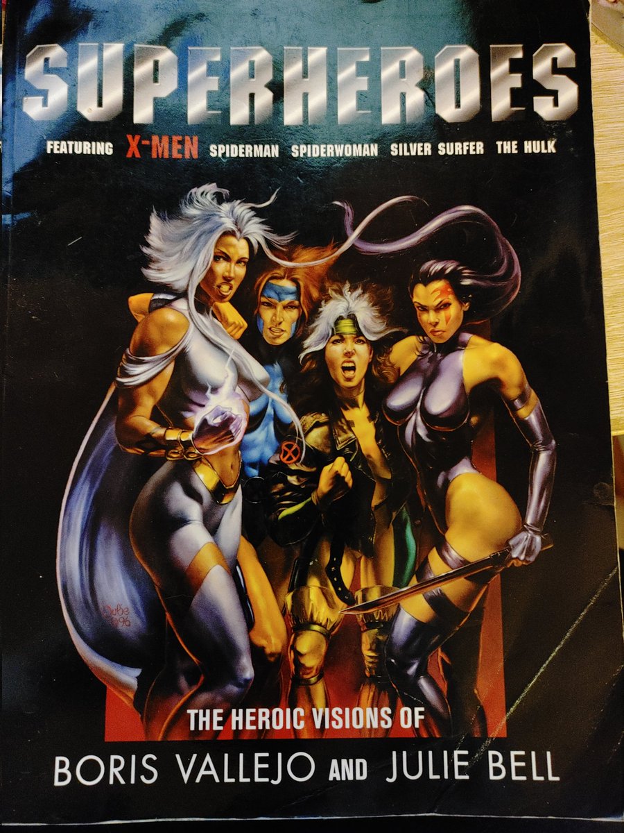 I have the omnibus version, the cover art by Julie Bell is amazing. I also have am art book that features the whole painting but Cyclops gets cut off on the middle.