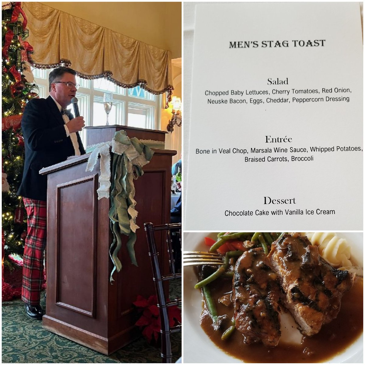 bkpounds's tweet photo. 2022 Men's Stag Toast lunch, Country Club of St. Albans. Kent Piskulich provided the annual toast recognizing staff and his family's 3 generations of membership. @ccofstalbans https://t.co/A1dIYMi71d