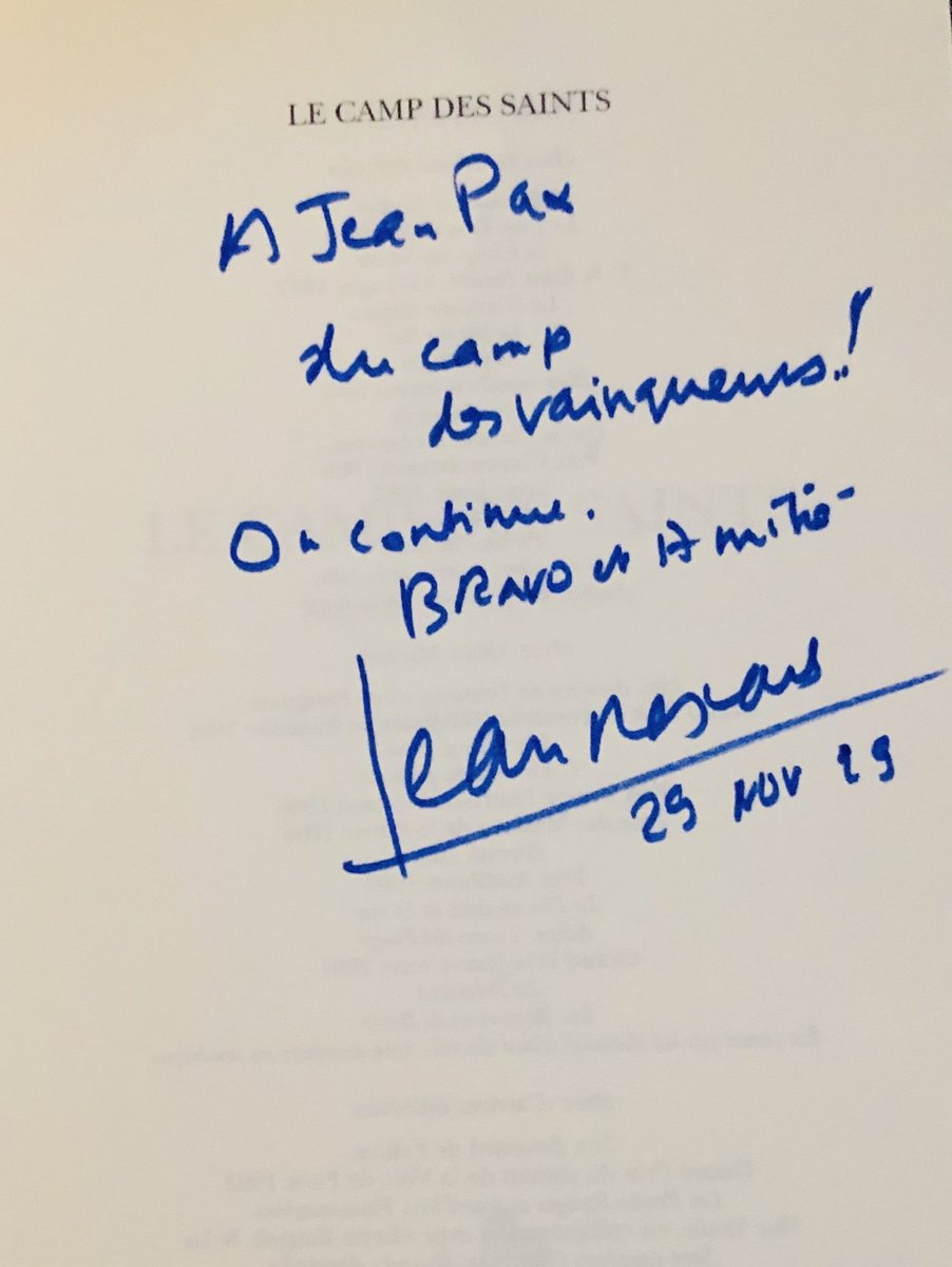 JeanPaxM's tweet photo. Mon ami Jean Raspail. Justice commence à être rendue à ce grand écrivain visionnaire dont la présence nous manque. Respect ! https://t.co/BurTWNWsO6