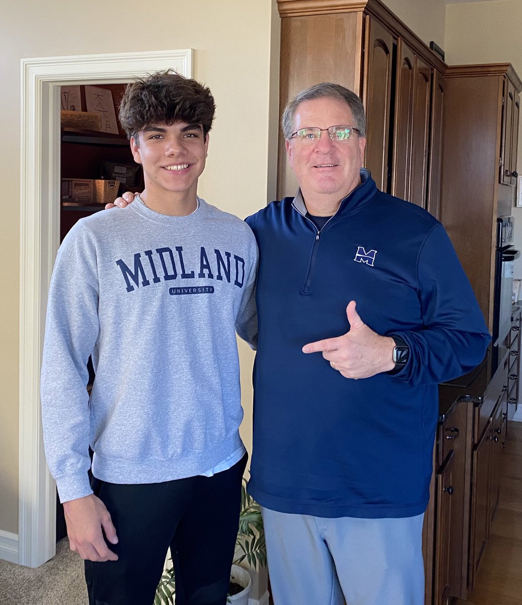 After a great in home visit and talk with Coach Jamrog, I am grateful to receive an offer from Midland University. 
<a href="/MidlandU_FB/">Midland Football</a> 
<a href="/CoachJamrog/">MU Coach Jeff Jamrog</a> 
<a href="/ENHS_Football/">Elkhorn North Football</a>