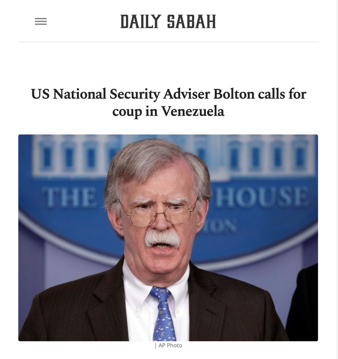 Since John Bolton is floating the idea of running for president, it's important as many people as possible know how much of a genocidal ghoul he really is.