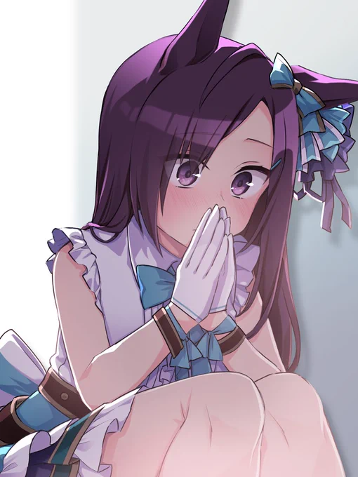 赤面が似合うウマ娘レースの優勝候補だと勝手に思ってます(幻覚)(強火)#ウマ娘 #メジロドーベル 