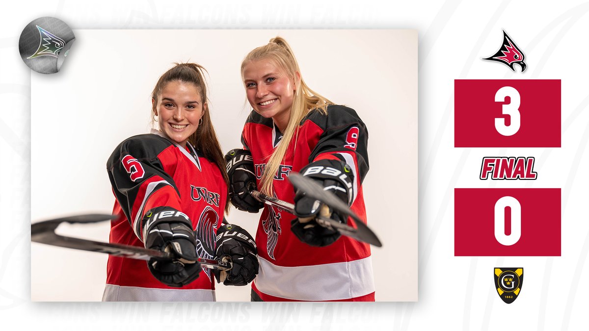UWRFFalcons's tweet photo. No. 2-ranked @UWRFHockey shuts out top-ranked Gustavus on the road!

#FFT #d3hky https://t.co/Ljy6Ger3bk