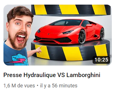 La dernière vidéo de MrBeast je n'ai pas les mots sérieux ce mec est en mode créatif dans le vrai vie mdrrr