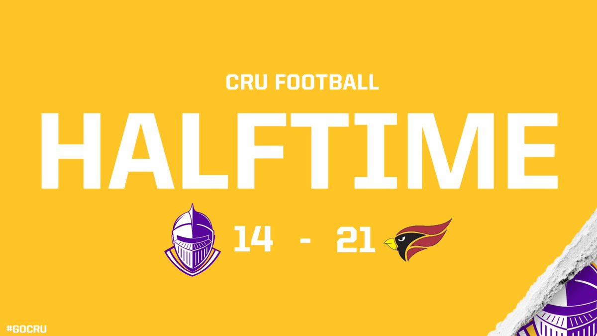 CruFootball's tweet image. HALFTIME 

#gocru #stac22