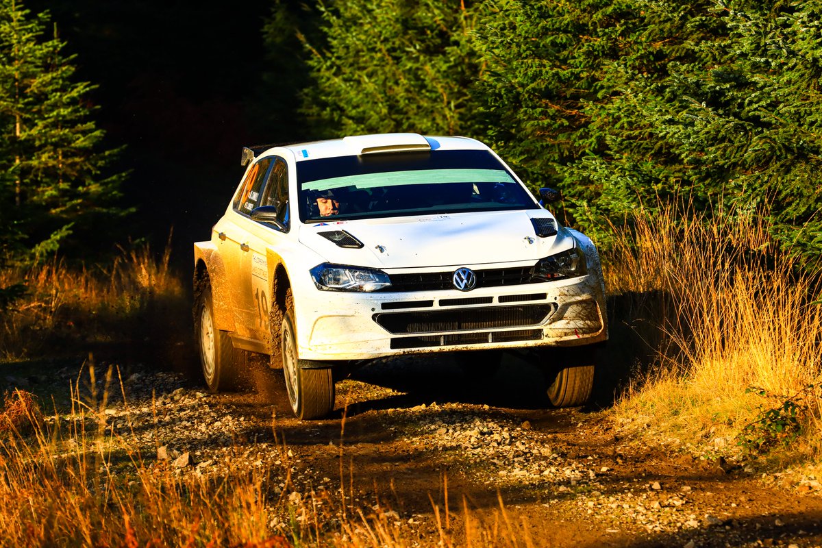 andrew_herny's tweet photo. A great result for @BrendanCumiskey @ConnollyMartin in their Volkswagen Polo R5 to finish a superb 2nd overall on the @GrizedaleStages pictured here on a charge over this innocuous looking crest. @GerryCumiskeyVW #Volkswagen #PoloR5 #GrizedaleStages #Rally #Gravel #FlatCrest https://t.co/jNjEVVSwTq