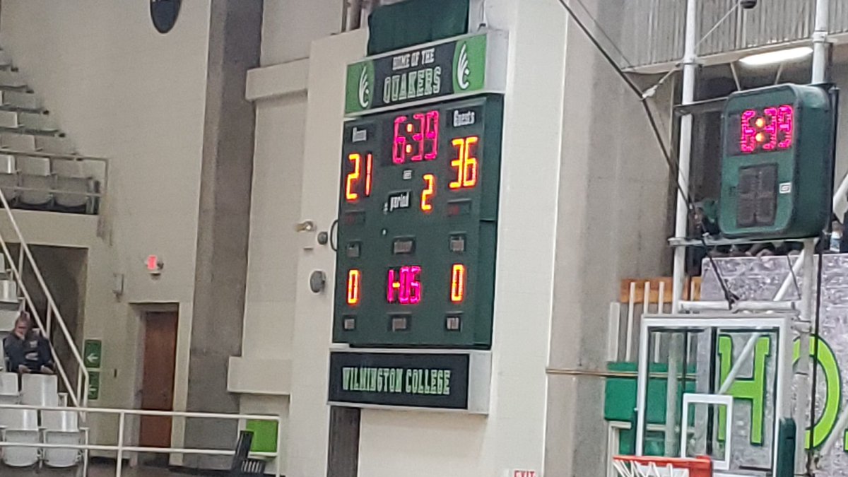 Heidelberg up 15 at the half. Nice to see 3 former wayne county players on the court!