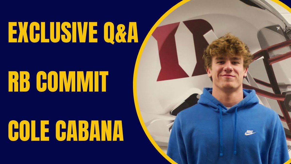 Wolverine TV: Exclusive Q&amp;A with 2023 Michigan RB commit Cole Cabana 

Topics include his school’s state semifinals run, starting the next chapter of his career, and relationship with <a href="/MHart2032/">Mike Hart</a>. #GoBlue 

on3.com/teams/michigan…