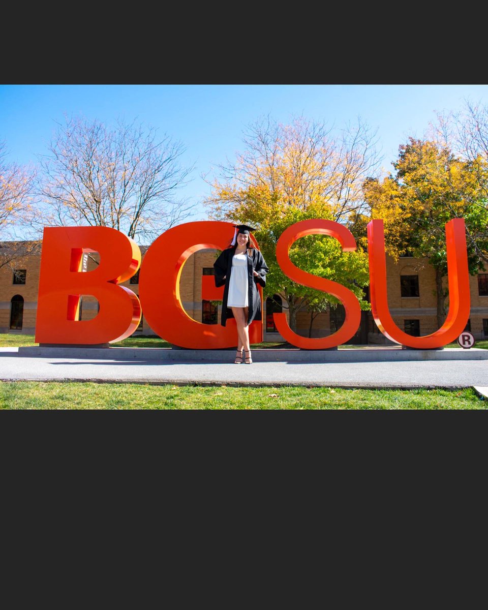 We are so proud of our youngest who graduated today! True falcon family. 🧡🤎 #bgsugrad 🎓