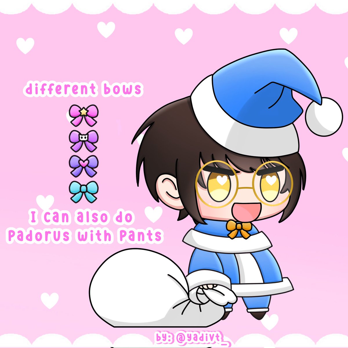 🎀 ꒰ PADORU COMMISSION ꒱ 🎀

▸ a solo $5 usd
▸ solo PAYPAL
▸ DM si estas interesado💌

▸ only $5 usd
▸ only PAYPAL
▸ DM if you are interested💌

---｡ﾟ---｡ﾟ•┈୨♡୧┈•ﾟ---｡ﾟ---
꒰ #vtuber #comisionesabiertas #comisiones #Commission #commissionsopen #padorupadoru ꒱