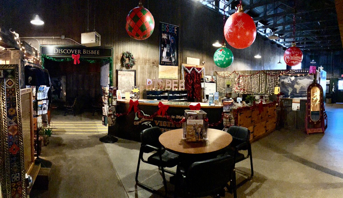 Bisbee Visitor Center, 478 N Dart Rd, Bisbee AZ. Inside the Copper Queen Mine Tour building! Come see us!
