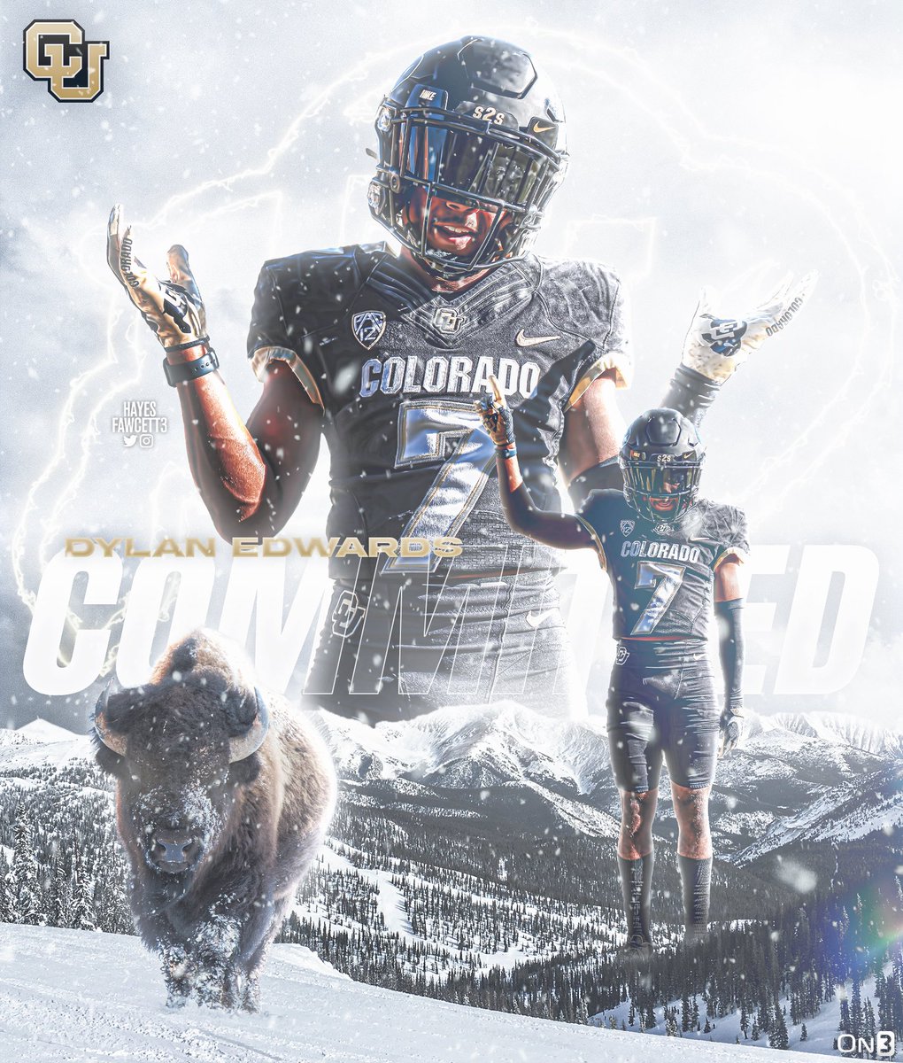 BREAKING: Four-Star RB Dylan Edwards has Committed to Colorado!

The 5’9 165 RB from Derby, KS was formerly committed to Notre Dame.

One of the fastest players in the country, as he runs a 4.3 40 ⚡️

on3.com/college/colora…