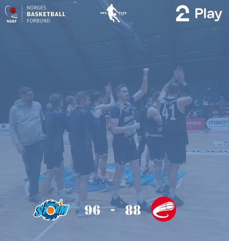 Home win against the current champion: 8 in a row. Great atmosphere in the gym today! #NeverGiveUp <a href="/tromsostorm/">Tromsø Storm</a>