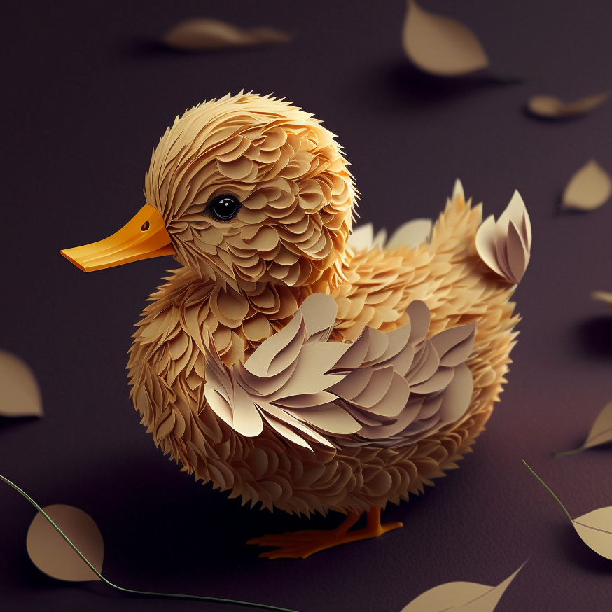 WhereisMarigold's tweet photo. Papercraft ducklings!
#ducklings #papercrafting #paperbirds #adorableducks #midjourney #aiart #midjourneyart #aiartcommunity #digitalart #art #generativeart #v4 https://t.co/7rgQTVmtAw