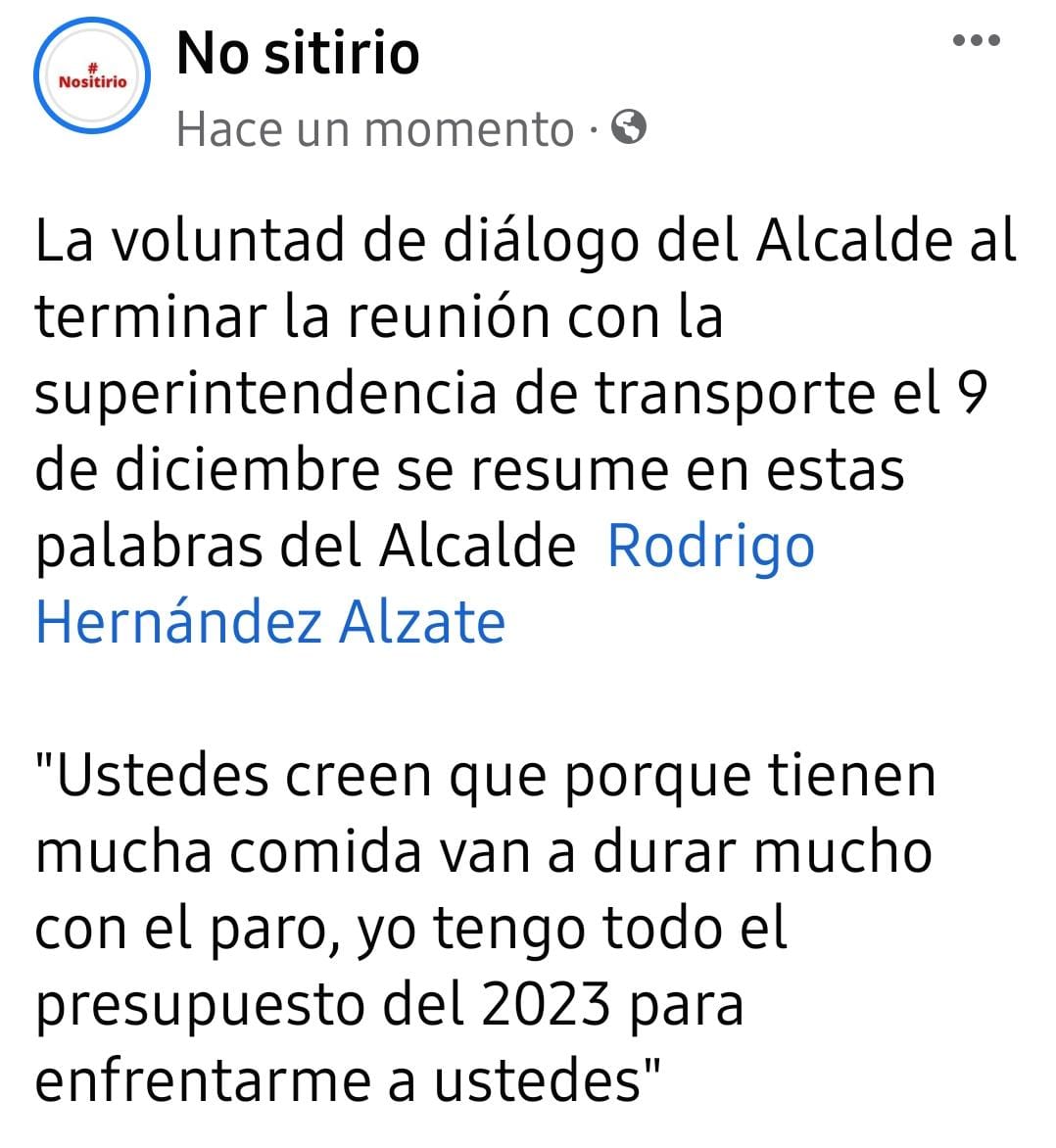 NoSitirio's tweet photo. @ObservarPazDH 
Las palabras fueron mencionadas en la reunión con todos los asistentes 
#parodetransporte https://t.co/4cur9Wypqv