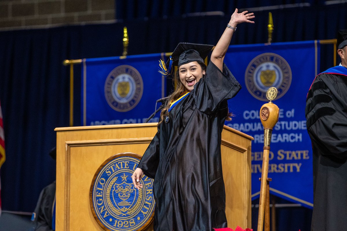 AngeloState's tweet photo. #AngeloGrad โก๏ธ #AngeloAlum
Congratulations, #AngeloState Class of 2022! We can't wait to see what you do next! ๐
#GoAsARam ๐ https://t.co/yTtBAXPYuW