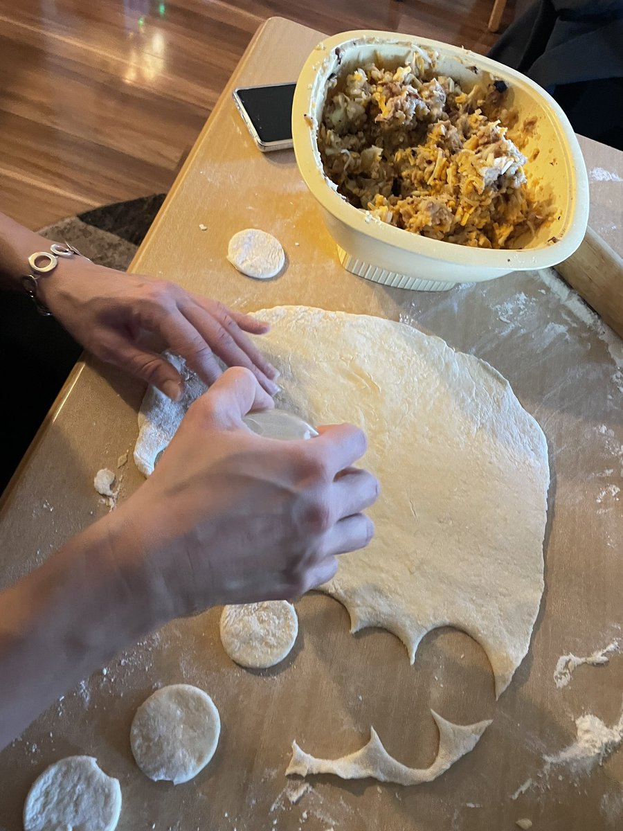 albertajeff's tweet photo. Todays #pudaheh goal: two hundred perogies. This is happening. #UkrainianDay #perogy #Yukon https://t.co/takRZF3JHw