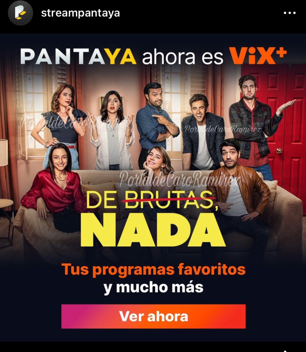 PTdeCaroRamirez's tweet photo. PANTALLA AHORA ES VIX+
A descargar la aplicación YA! 
Esta insten me huele a #debrutasnada3  
(Ya no está Mike 😕) 
#debrutasnada #debrutasnada2 #debrutasnada3 #streampantaya #vix #carolinaramirez #serieinternacional #sonypics #portaldecaroramirezq 
# 5❤️porcaro #Lareinadelflow2 https://t.co/3gYIDJysut