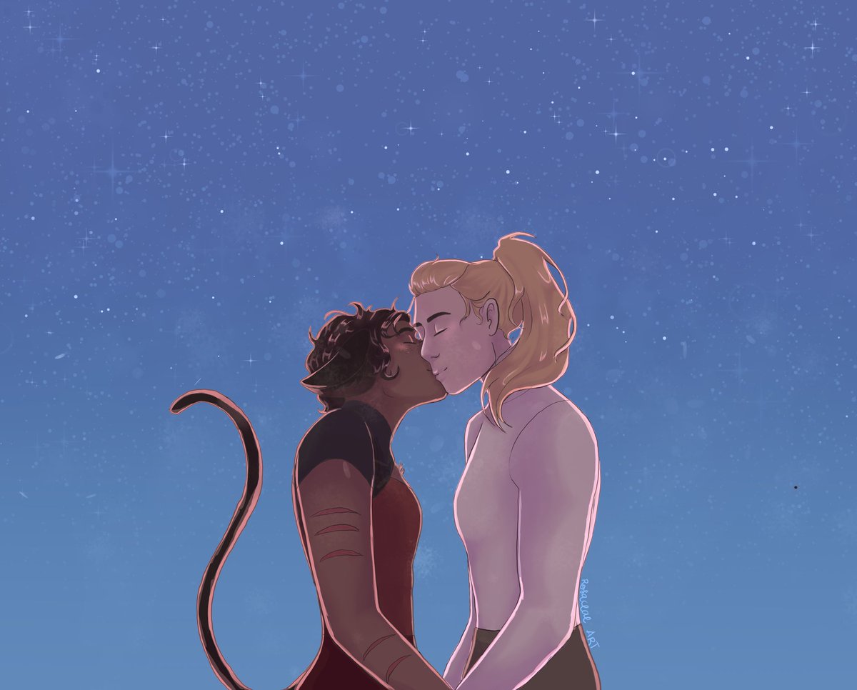 RosaceaeA's tweet photo. "I love you more than all the stars that the sky could ever show"
.
#spop #spopfanart #catradora #catra #adora #digitalart https://t.co/BcLEOHrsgL