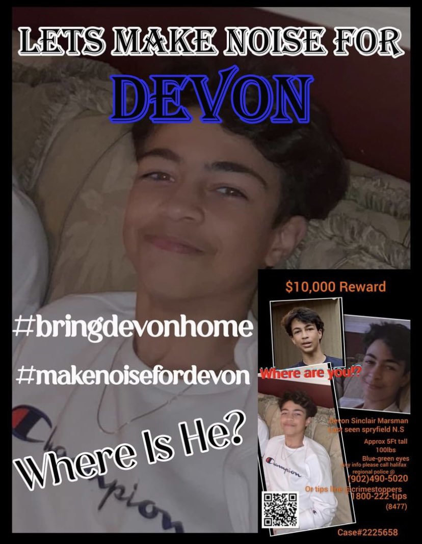 Melaniechagnon4's tweet photo. Where is DEVON MARSMAN?? Itβs been 10 long months with no update from the police even to Family!! #BlackLivesMatter #MissingChild #missingpersons #bringdevonhome https://t.co/19XFkKckY7