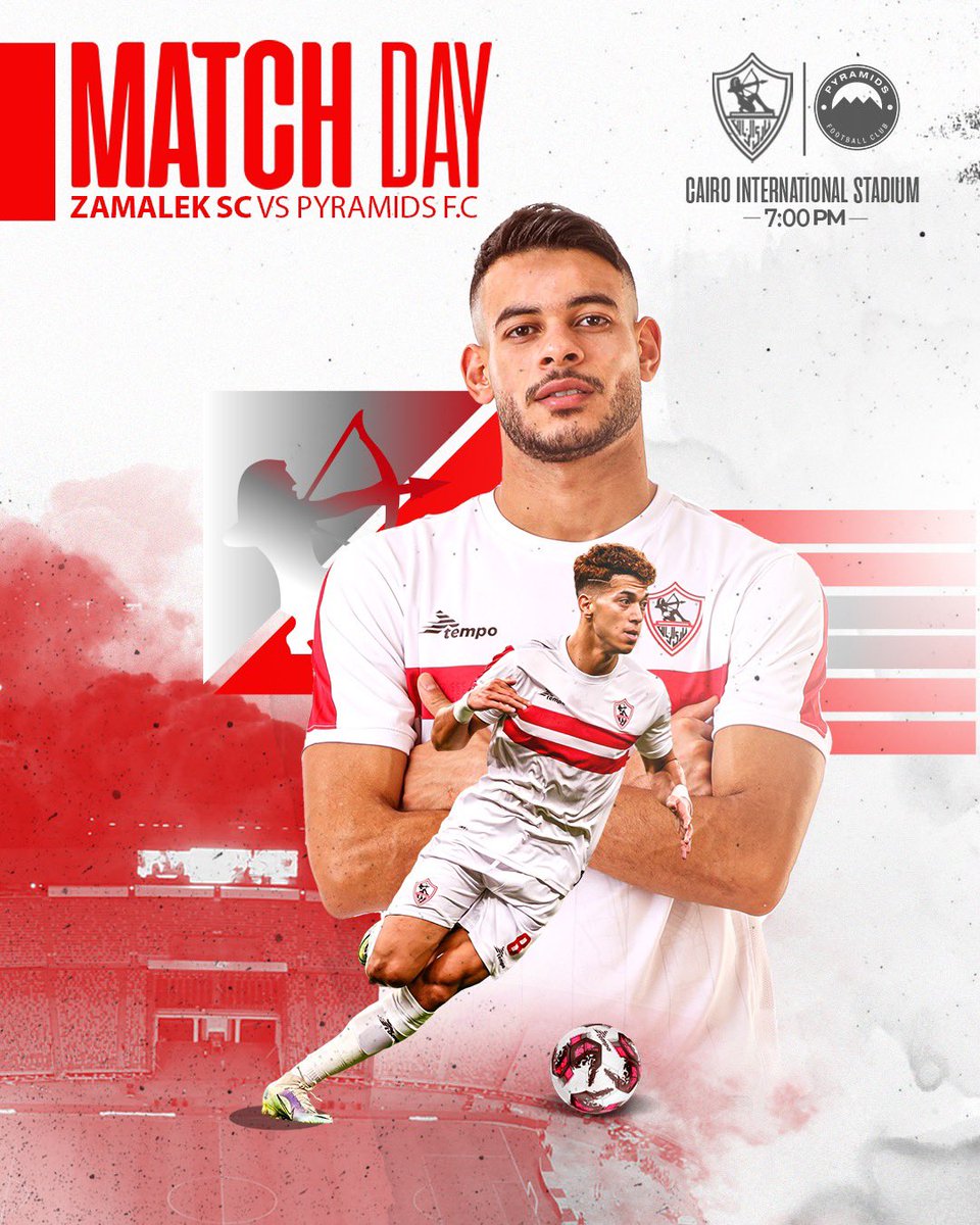 مباراة اليوم! 🏹

⚽️ الزمالك 🆚  بيراميدز 
🏆 الدوري المصري - مؤجل من الجولة الثالثة 
🗓️ 11 ديسمبر 2022
🕓 7:00 مساء 
🏡 ستاد القاهرة الدولي

#تيم_فن_وهندسة