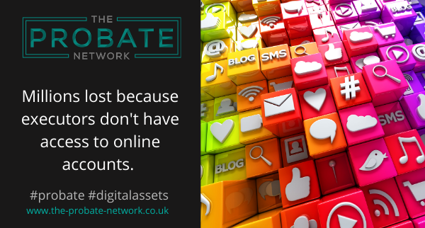 probate_network's tweet photo. Dealing with digital assets after death is becoming an increasingly complex issue. If the Executor of an estate is unaware of the digital assets of the deceased’s online accounts, all their content could be lost forever. https://t.co/MyxCzamIzA
#probate #probateadvice #thepr https://t.co/kogG3J5HLf