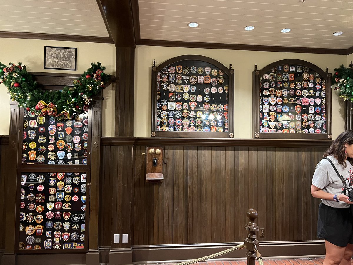 Disappointing that <a href="/DisneyParks/">Disney Parks</a> isn’t maintaining the fire department patch frames at the Fire Station at Magic Kingdom. Several patches have fallen and are laying in the bottom. #FireDepartment #Firefighter #Firefighters <a href="/WaltDisneyWorld/">Walt Disney World</a>
