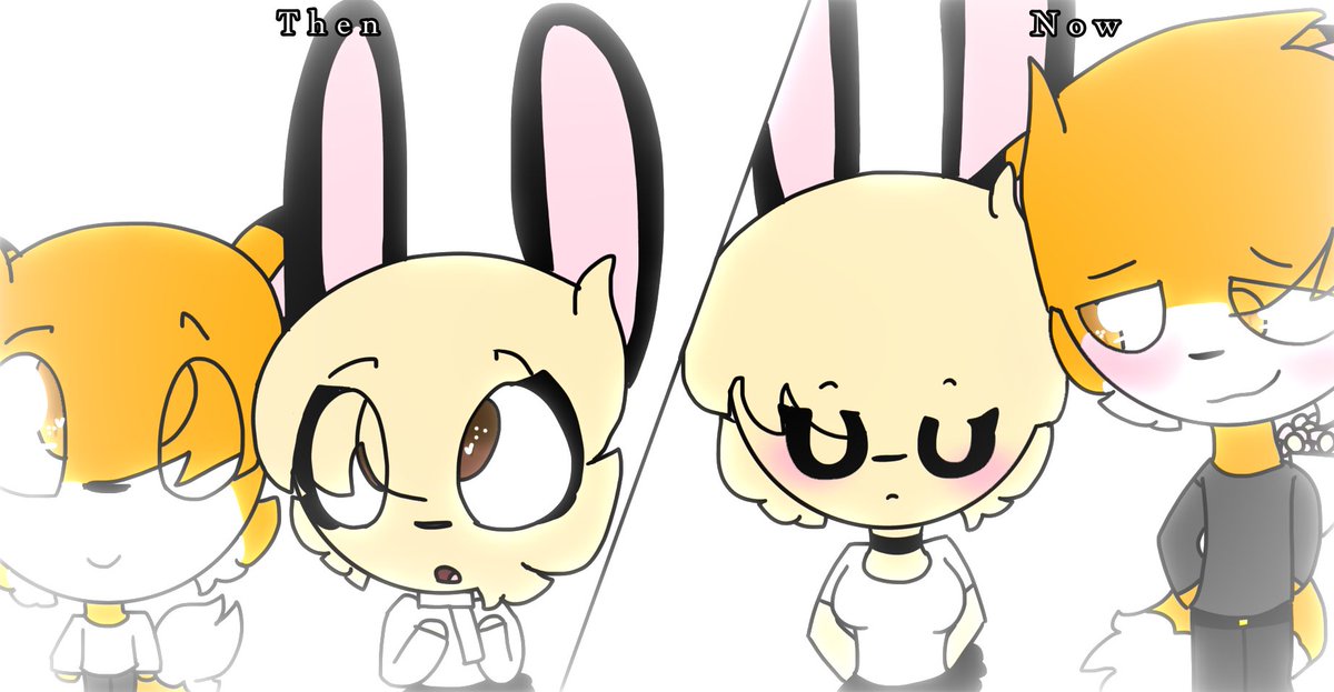 abbey_afnan's tweet photo. Then (younger) and now (teenagers)

#piggy #PiggyFanart #piggyroblox #cherrytherabbit #littletiothefox #cherryxlittletio #littletioxcherry fox his crush on rabbit, https://t.co/0AGC97aF4n